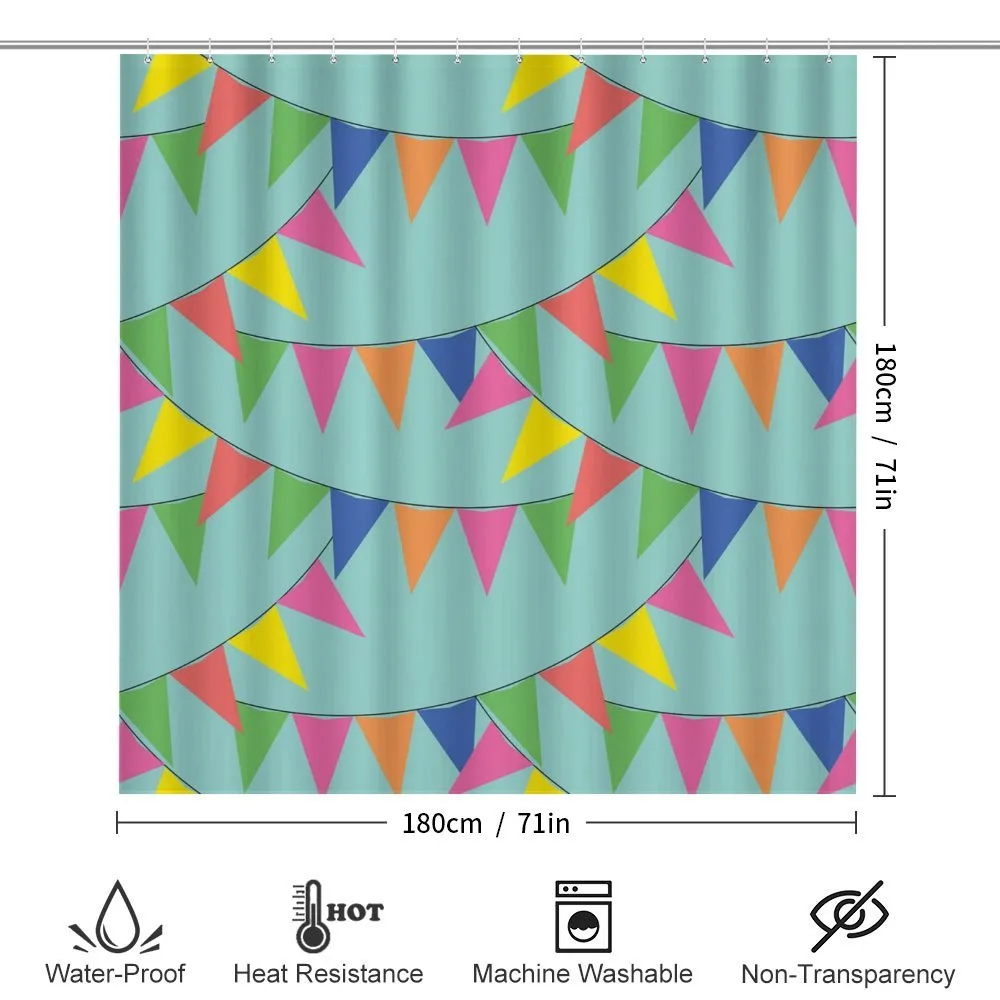 Bunting Party Flags Print — Detail 2