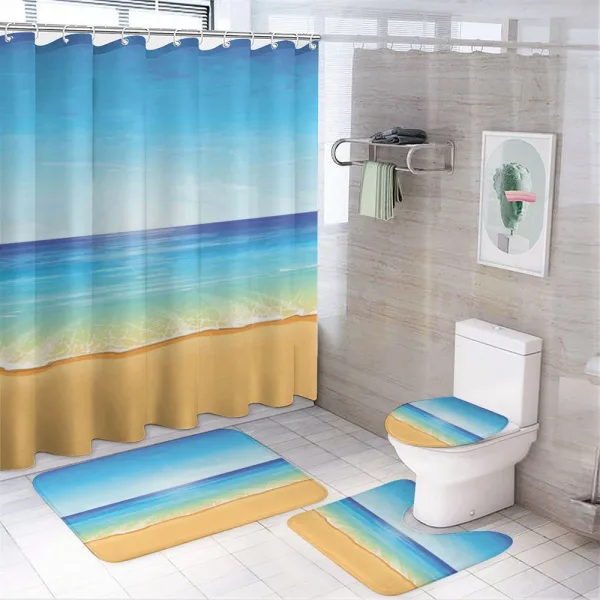 Exotic Hot Sunny Nature on a shower curtain