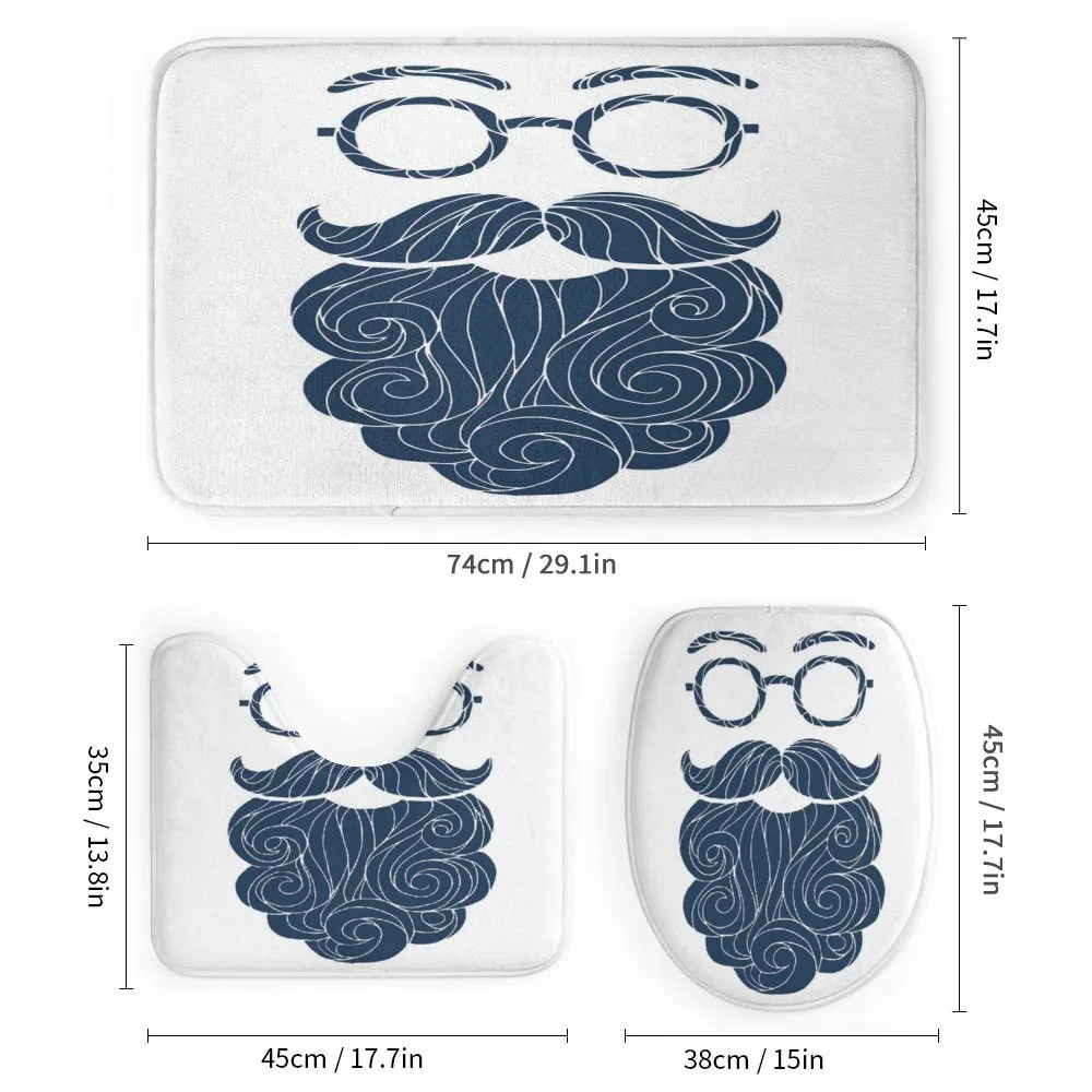 Hipster Fashion Beard Glasses — Detail 1