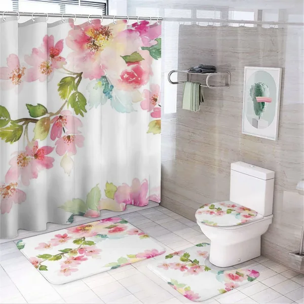 Innocent Delicate Nature on a shower curtain