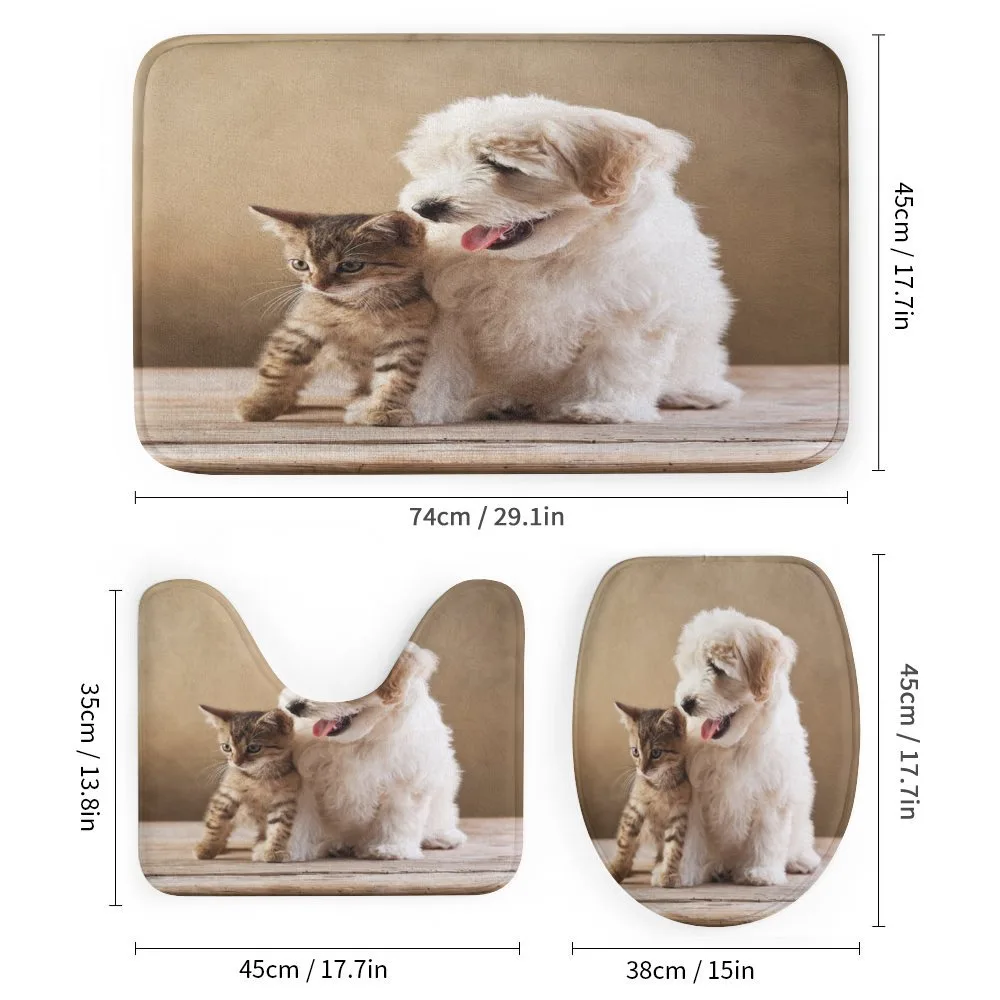 Kitten and Dog Friends — Detail 1