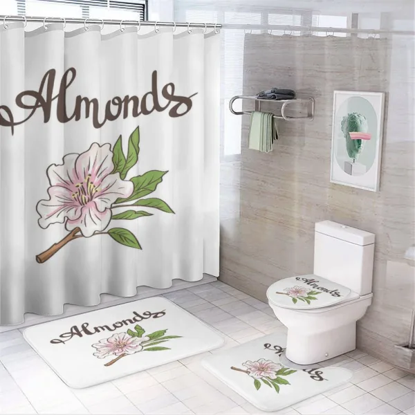 Leaves Garden Growth on a shower curtain