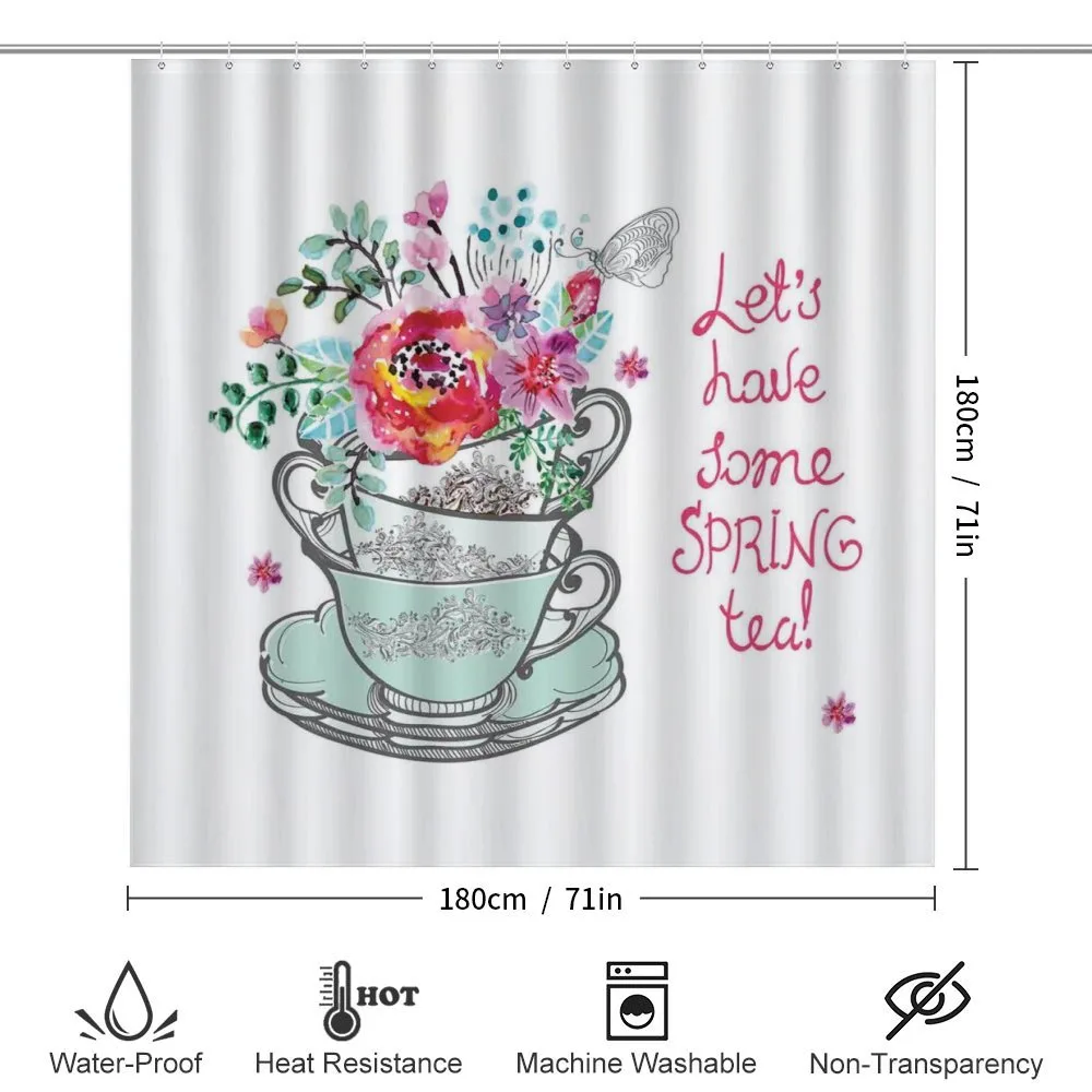 Lets Have Some Spring Tea Text — Detail 2
