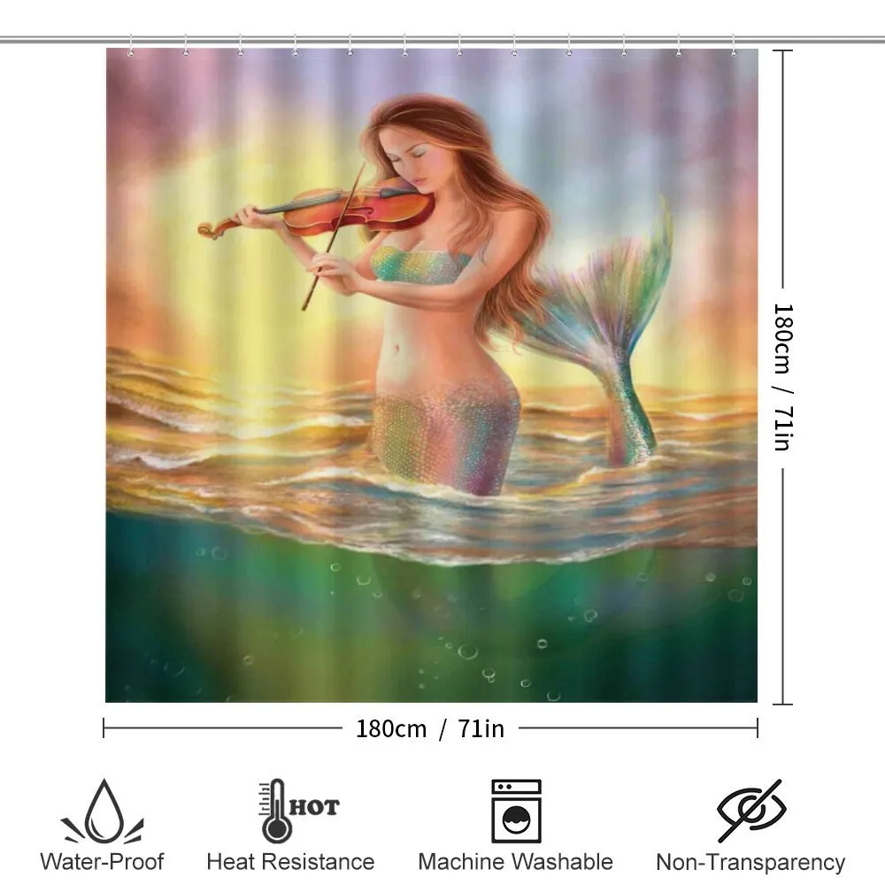 Mermaid Playing Violin — Detail 2