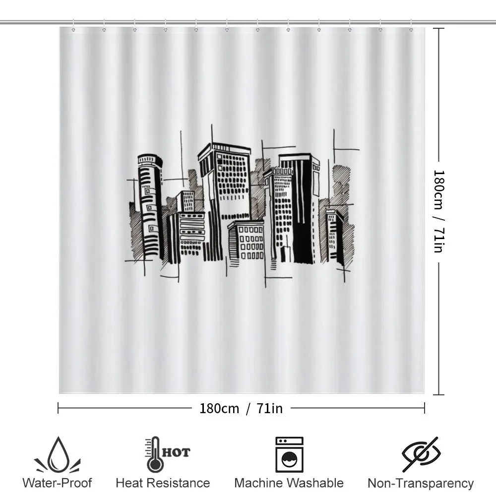 Monochrome City Building — Detail 2