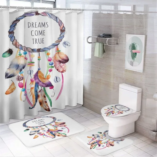 Native Boho on a shower curtain