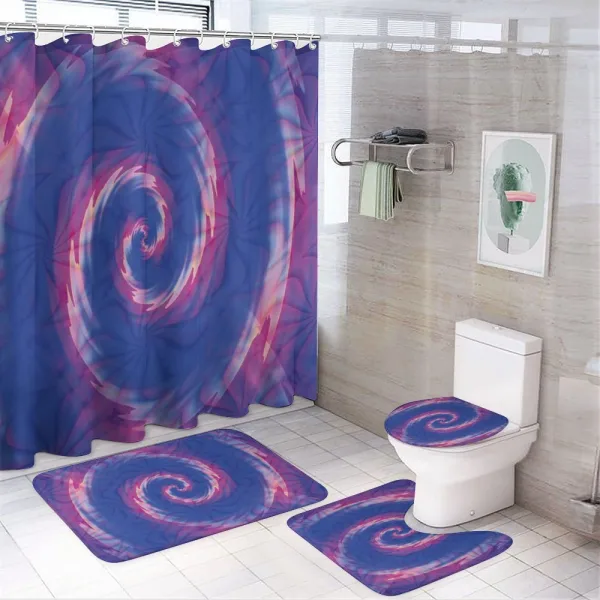 Ombre Bohemian Batik on a shower curtain