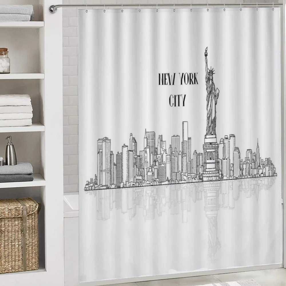 Outline Cityscape New York City — Detail 4