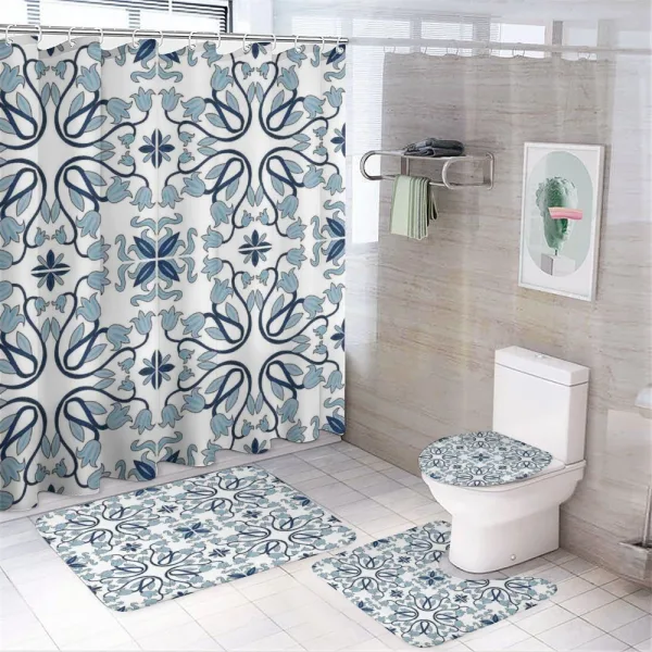 Persian Palace Buds on a shower curtain