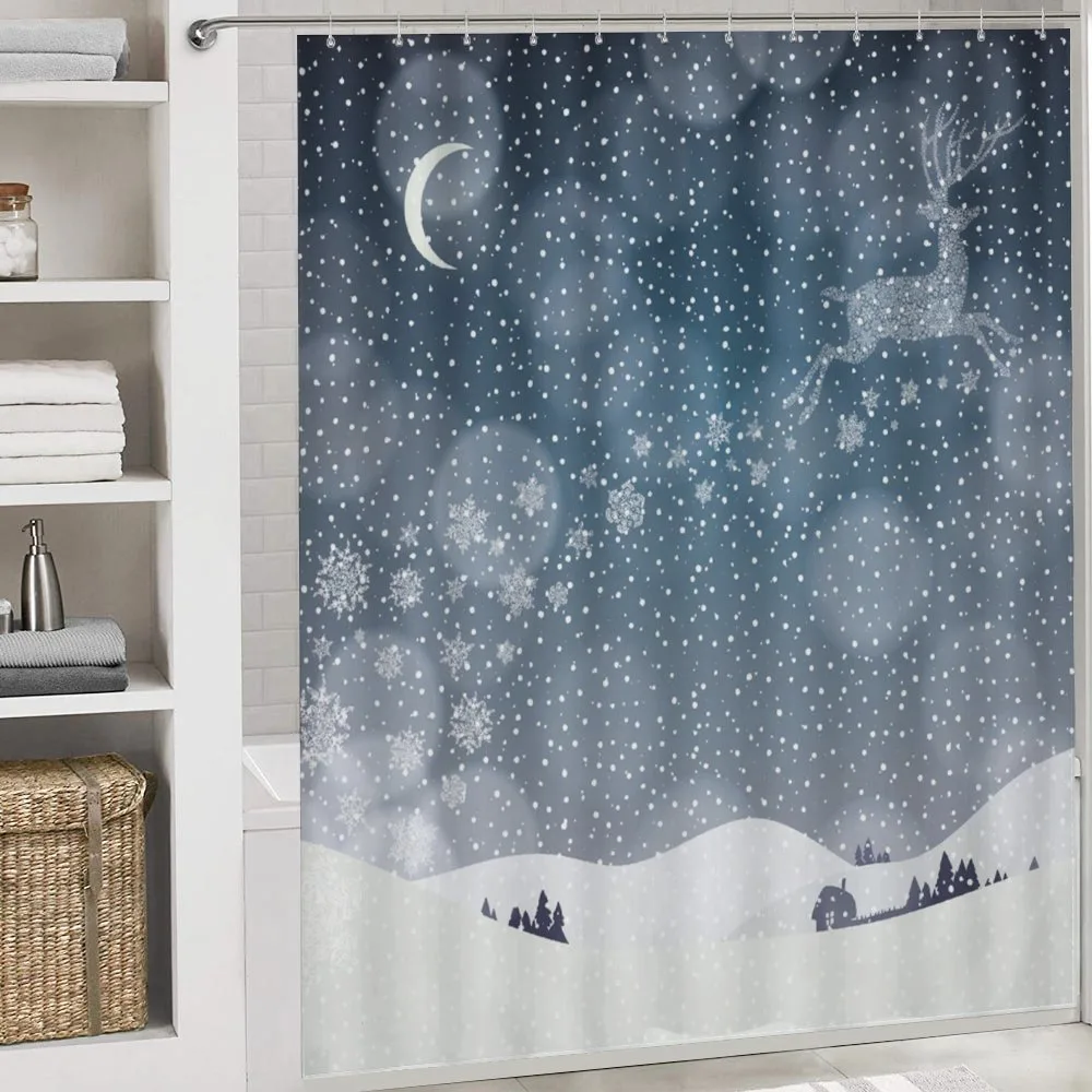 Snowy Landscape at Night — Detail 4