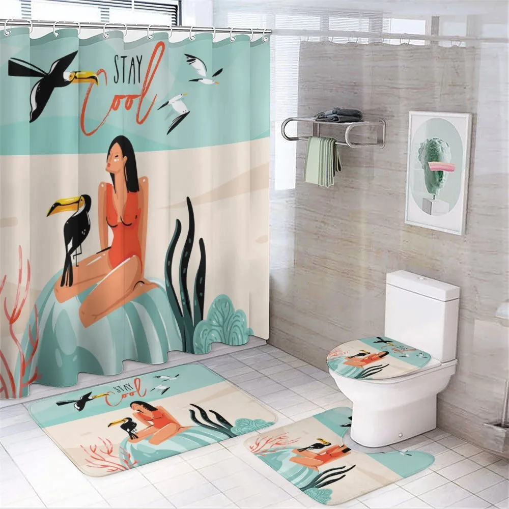 Summer Girl with Toucan — Your design