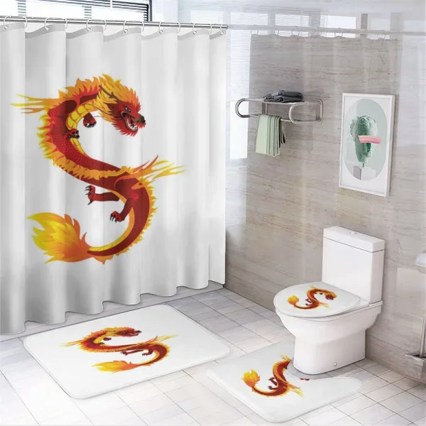Vibrant Creature on a shower curtain