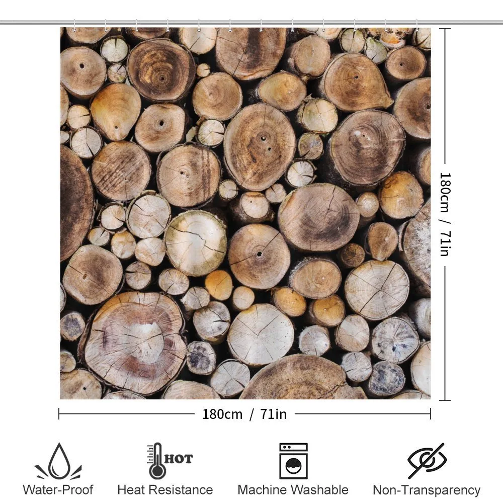 Wooden Logs Oak Tree — Detail 2