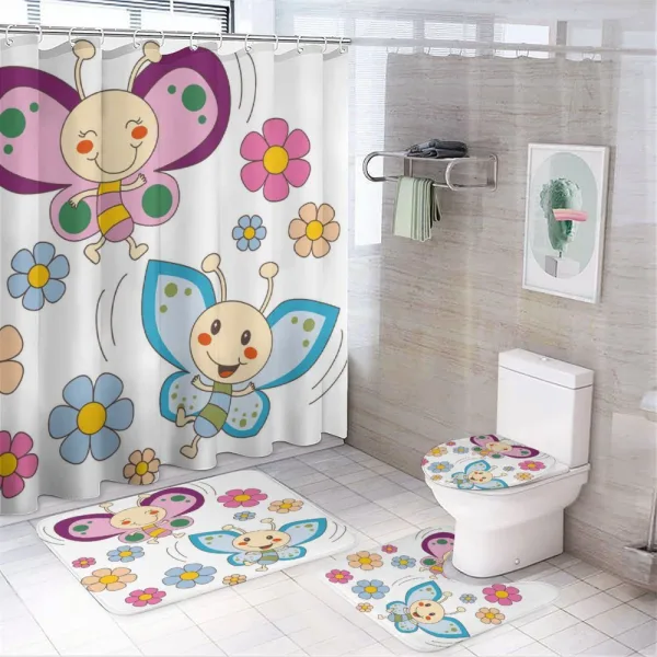 Baby Butterfly Couple on a shower curtain
