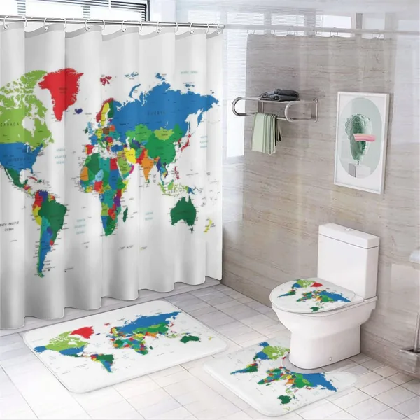 Colorful Political on a shower curtain