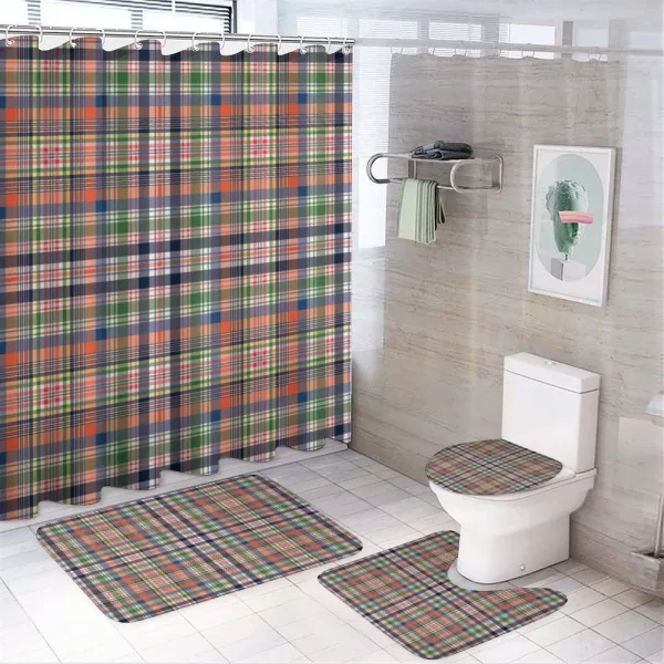 Colorful Retro Style on a shower curtain