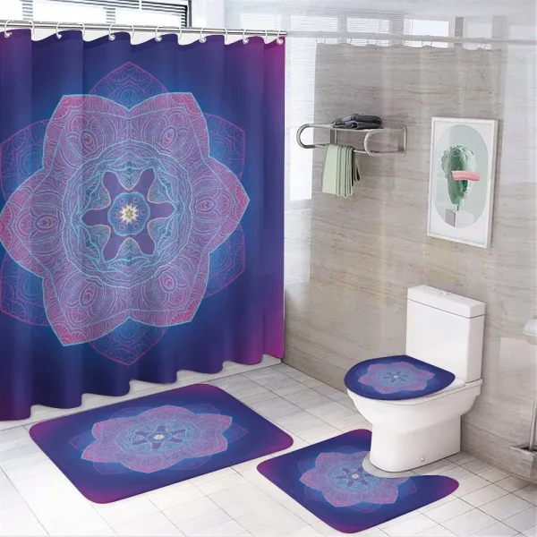 Cosmos Psychedelic on a shower curtain