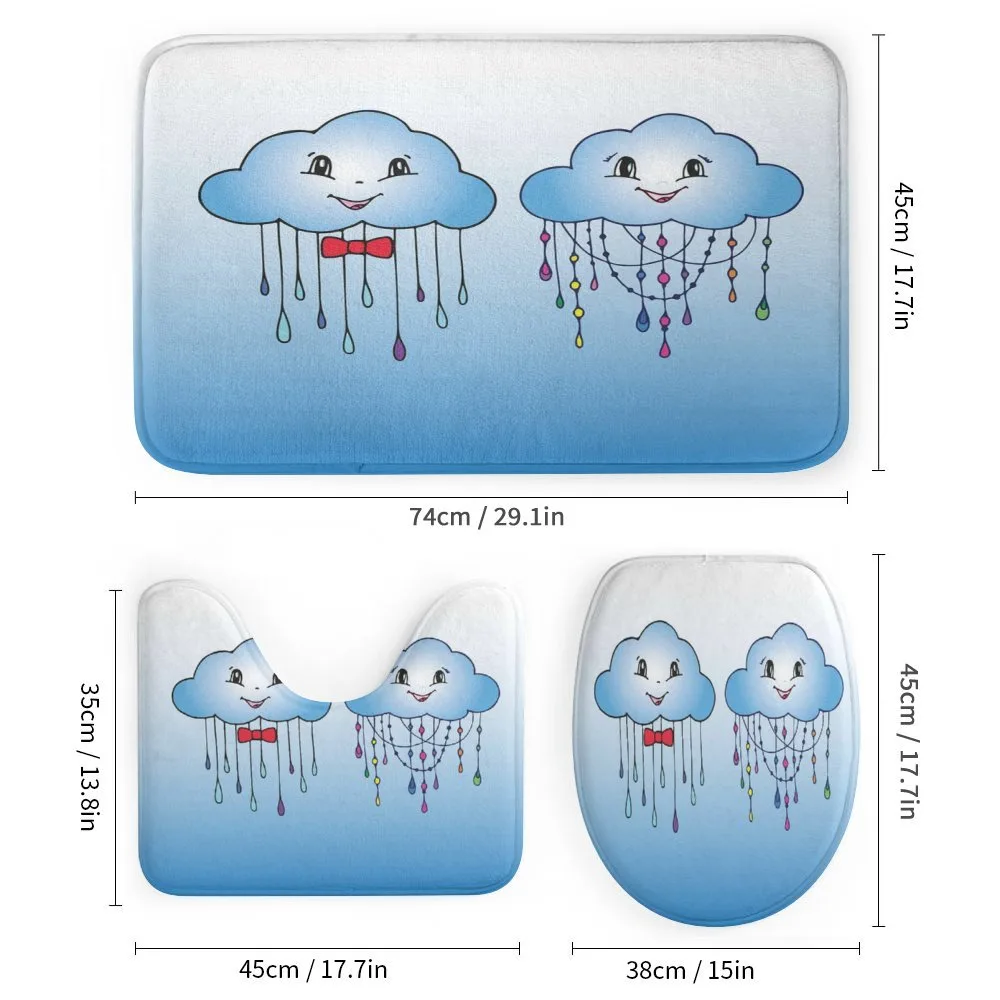 Doodle Clouds with Rain — Detail 1
