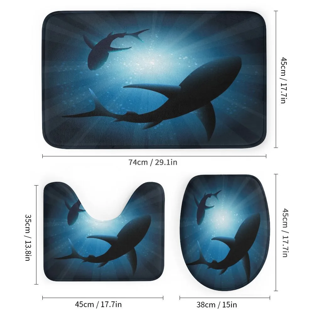 Fish Silhouettes Swimming — Detail 1