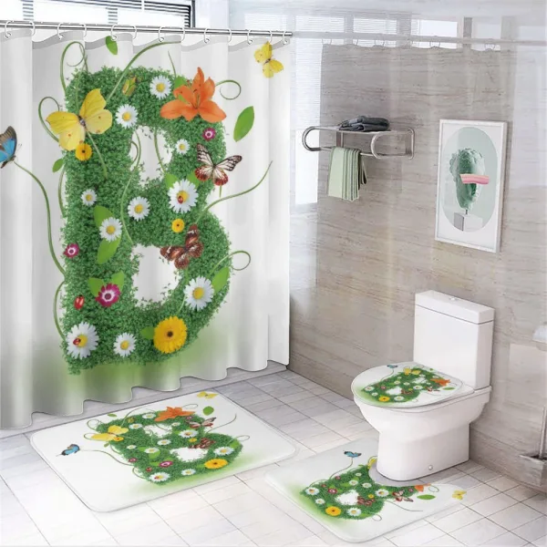 Flourish Daisy Garden on a shower curtain