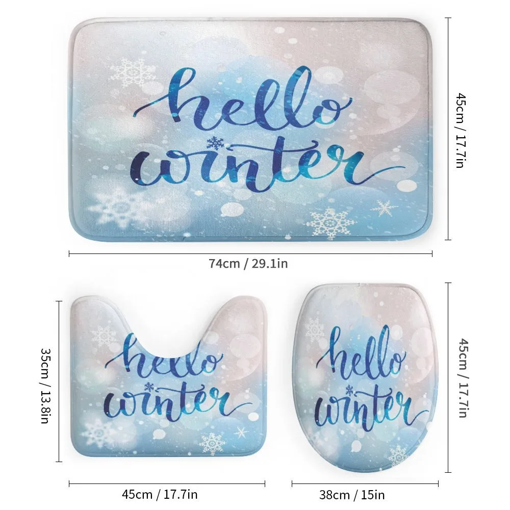 Hello Winter Words Snow — Detail 1