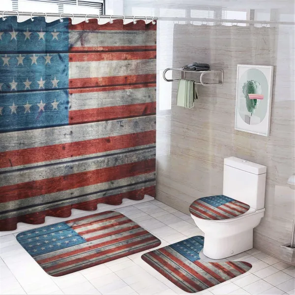 National July on a shower curtain