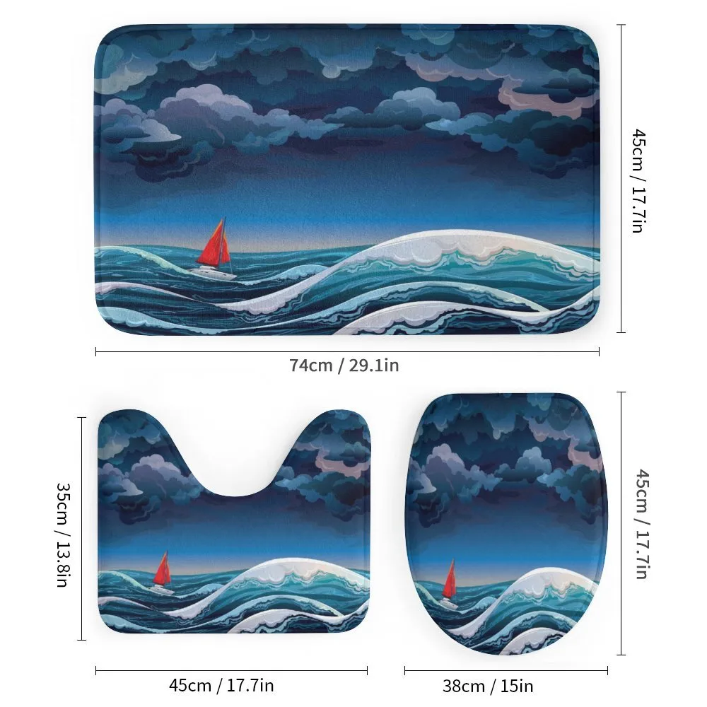 Night Seascape Boat — Detail 1