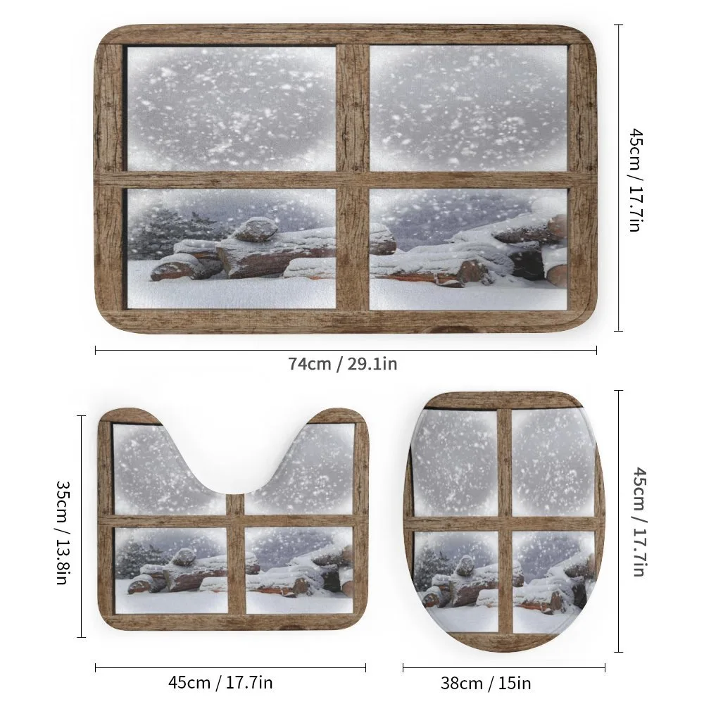 Rustic Snowy Woodsy Frame — Detail 1