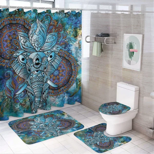Third Eye Symbol on a shower curtain
