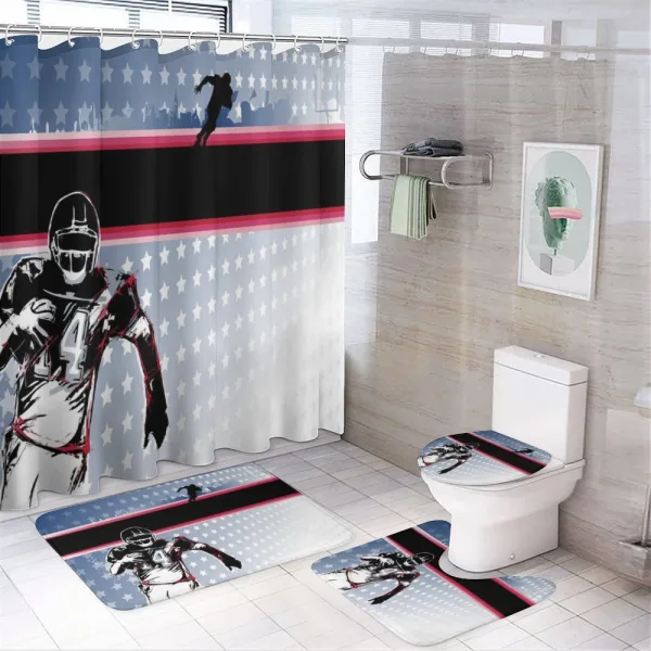 Baseball Player Stars on a shower curtain