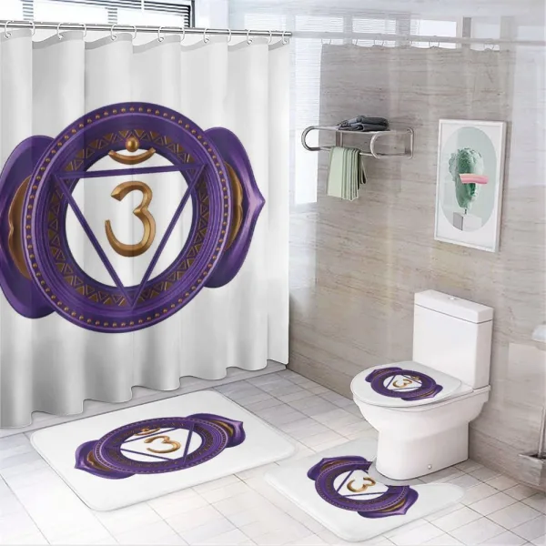 Chakra on a shower curtain