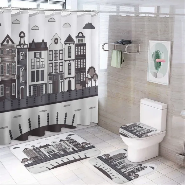 City Scenery on a shower curtain