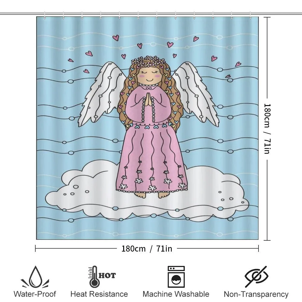 Doodle Girl on Cloud — Detail 2