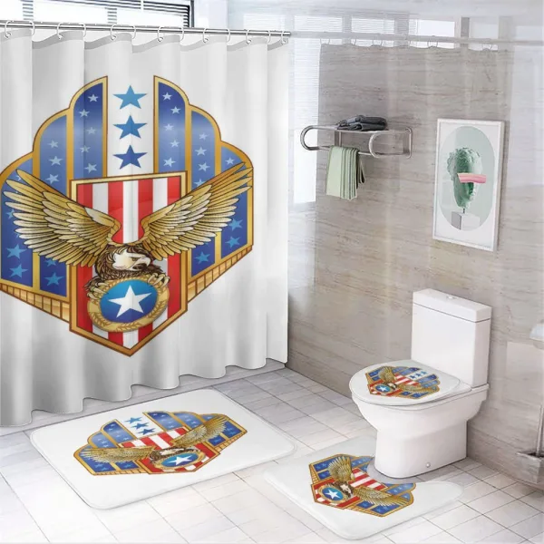 Freedom Flag on a shower curtain