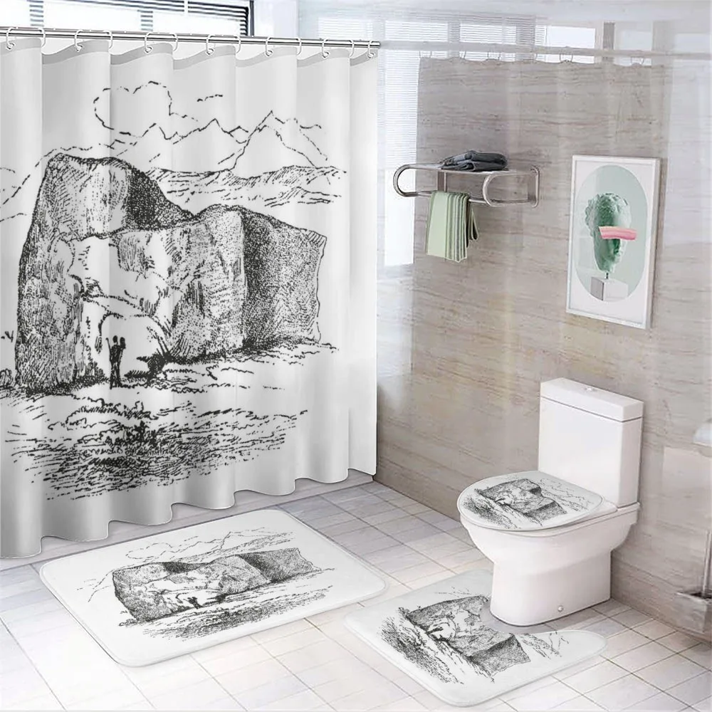 Hand Drawn Mountain Design — Your design