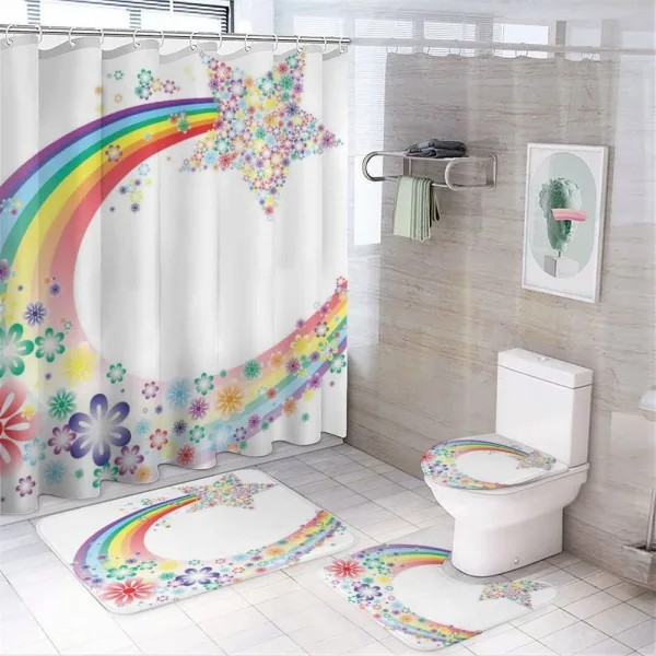 Nature Spring Floral on a shower curtain