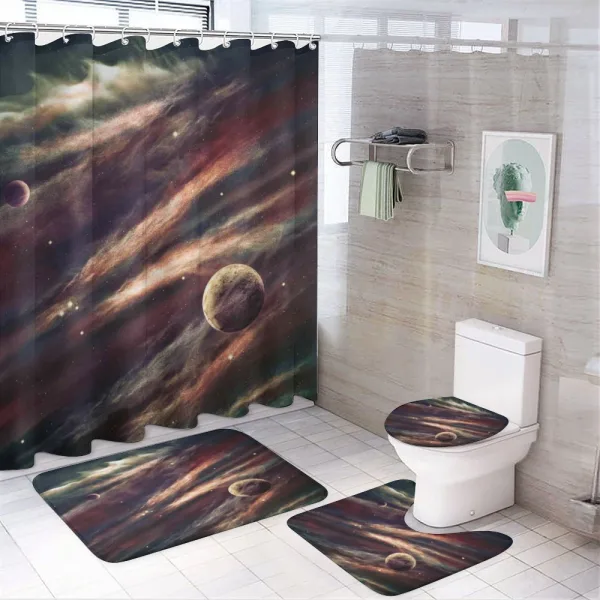 Nebula Planet Cloud on a shower curtain