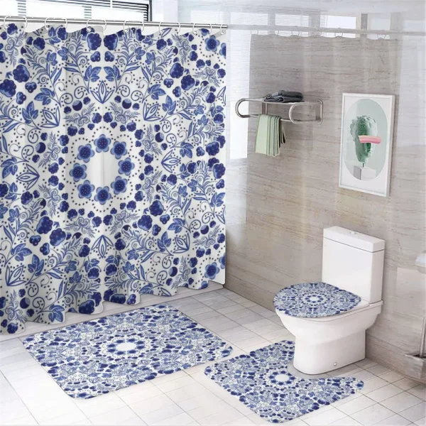 Oriental Boho on a shower curtain
