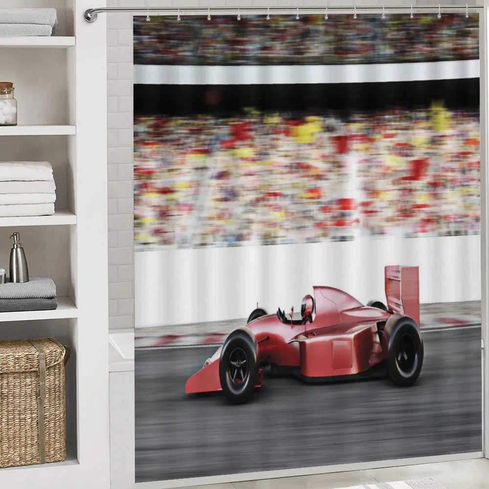 Red Race Car Side View — Detail 4