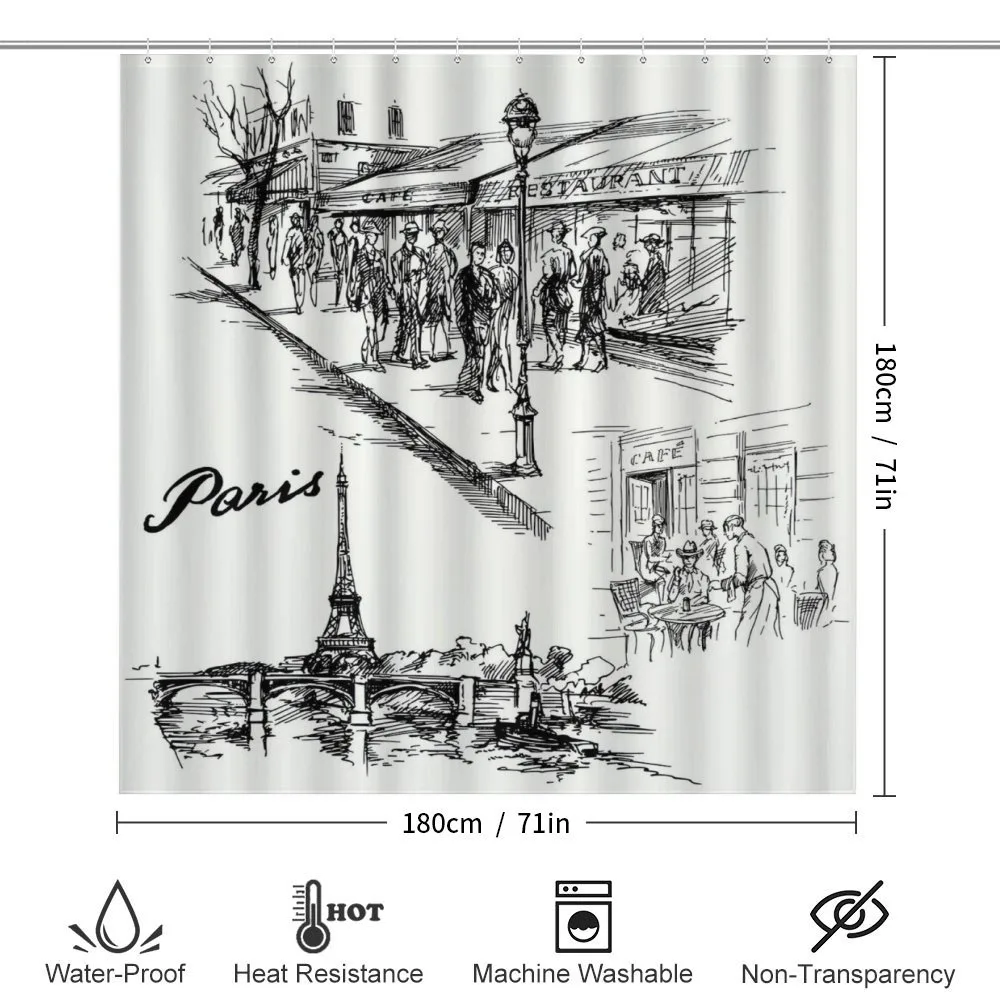 Retro Sketchy Paris — Detail 2