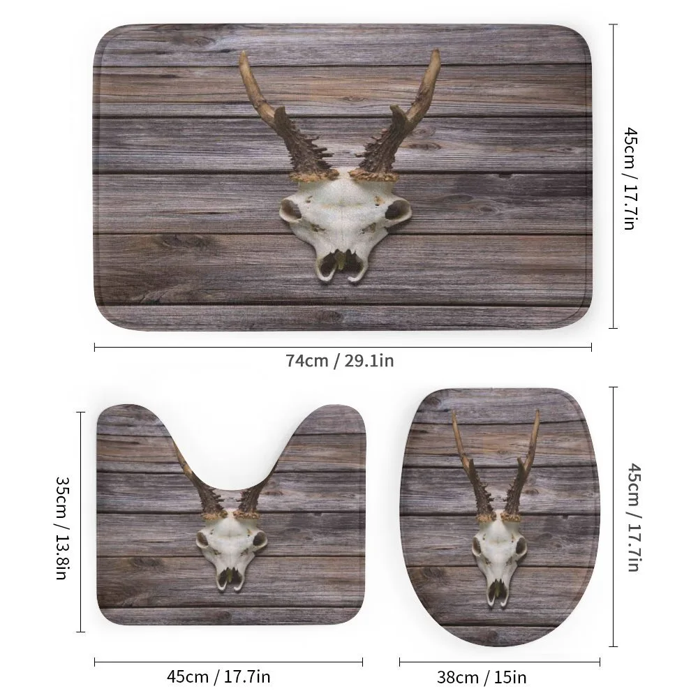 Rustic Antlers on Wood — Detail 1