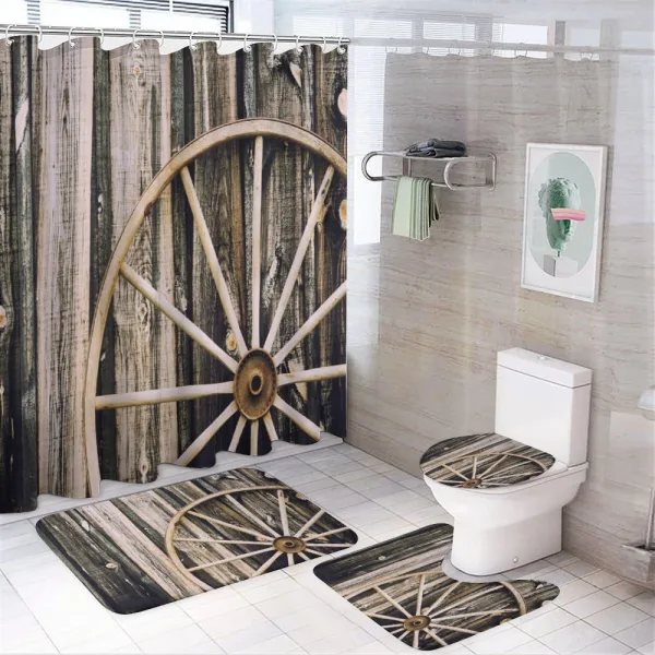 Rusty Door on a shower curtain