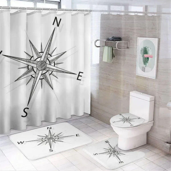 Sea Marine Life Theme on a shower curtain