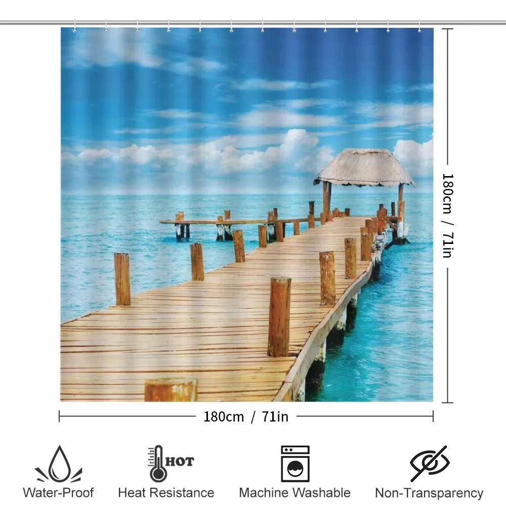 Tropic Seascape Wooden Jetty — Detail 2