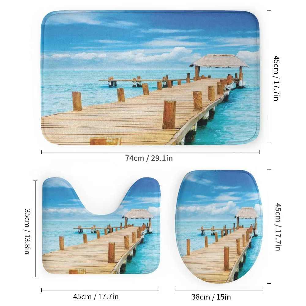 Tropic Seascape Wooden Jetty — Detail 1