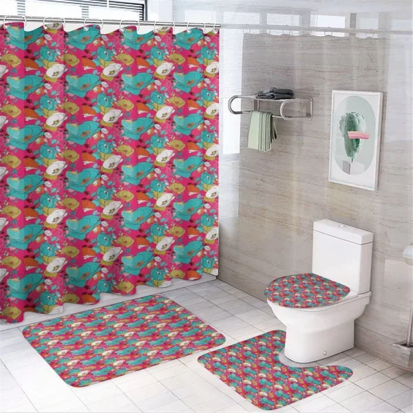 Abstract Colorful Hippie on a shower curtain