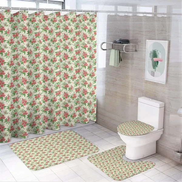 Blooming Buds Spring on a shower curtain