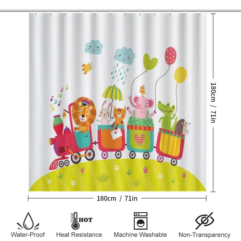 Cartoon Animals in Wagons — Detail 2