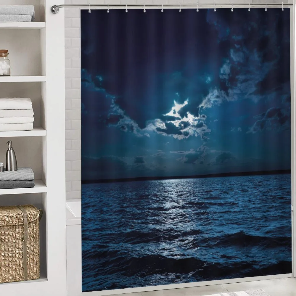 Dramatic Sky Moon Ocean — Detail 4