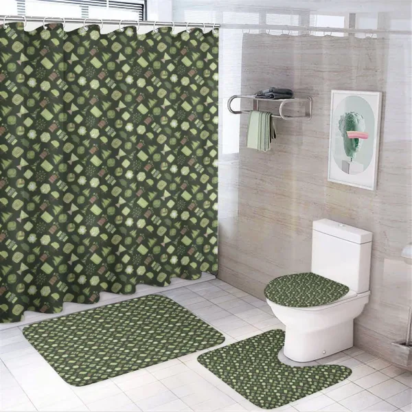 Eco Woodland on a shower curtain